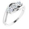 14K White .75 CTW Diamond Anniversary Ring Ref 11903023